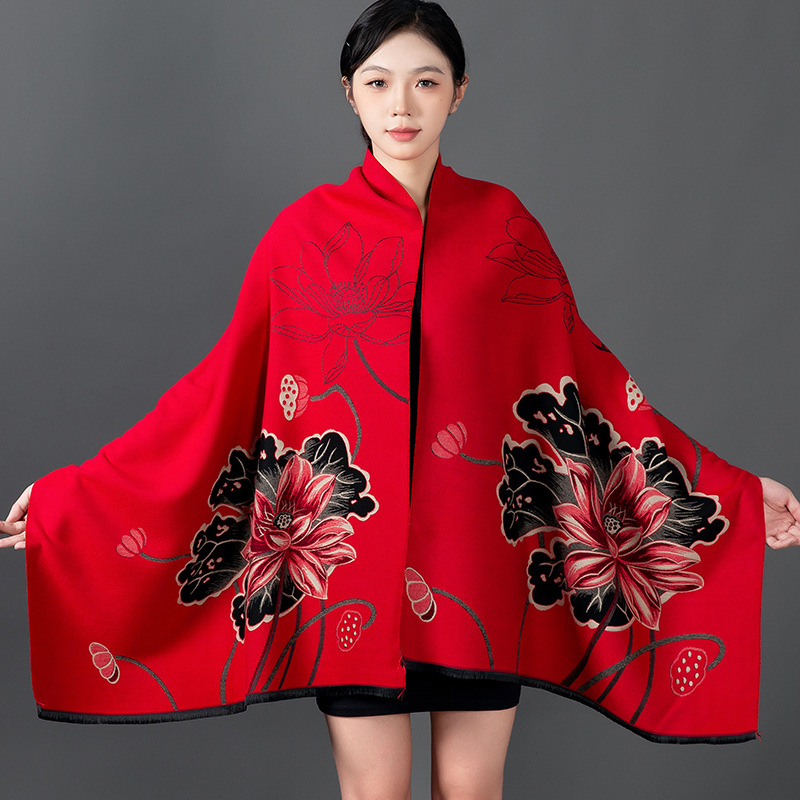 Women Winter Shawl Cashmere Sc - Shawl Wrap Winter 评论和价格