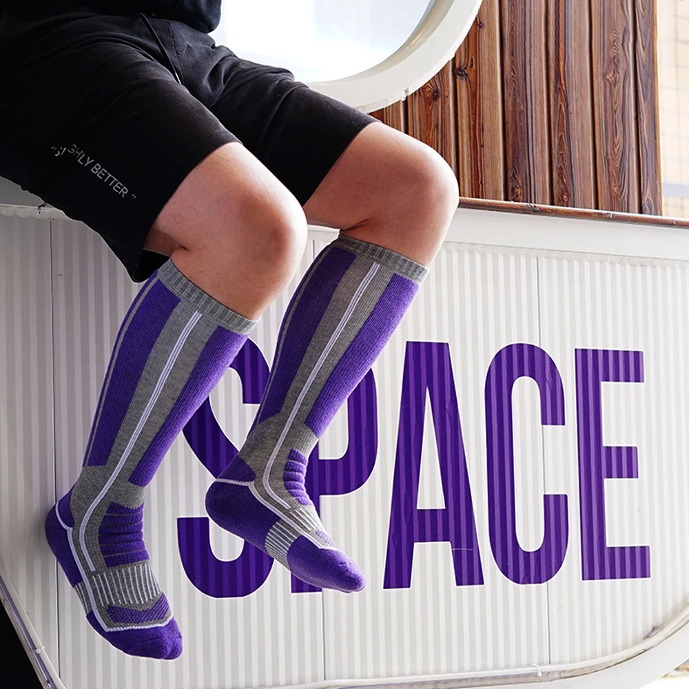 XQQMXX 1Pair Ski Socks Skiing  - Thermal Sock Wool 评论和价格
