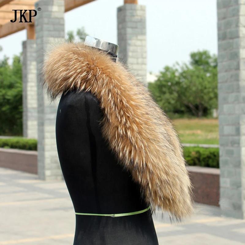 Natural Fur Collar Real raccoo - Shawl Wrap Winter 评论和价格