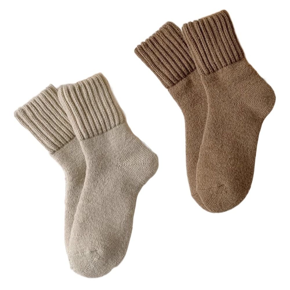 Creative Solid Color Thickened - Thermal Sock Wool 评论和价格