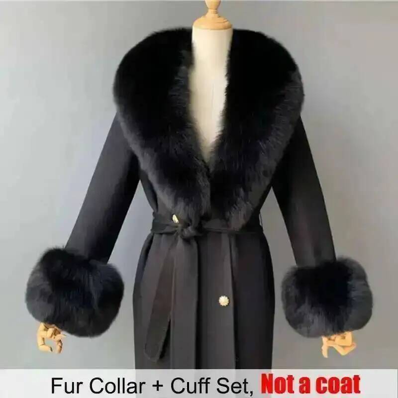 Real Fur Collar And Cuffs Set  - Shawl Wrap Winter 评论和价格