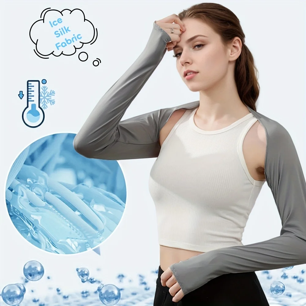 1pc Ice Silk UV Protection Arm - Shawl Wrap Winter 评论和价格